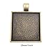 Dcatcher 24 PCS Bezel Pendant Trays Square Cabochon Settings Trays Pendant Blanks, Bronze