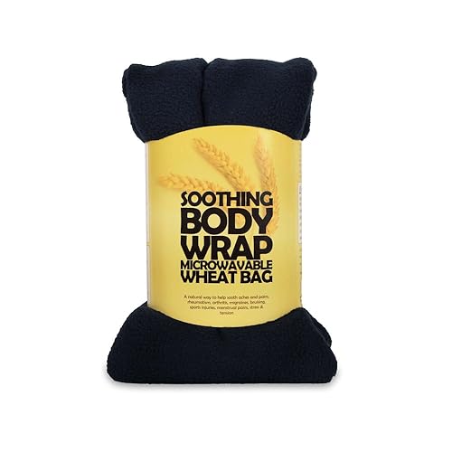 ZhuZhu Unscented Body Wrap Microwavable Wheat Bag Navy Fleece Heat