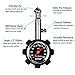 AUPER High Accuracy Tire Pressure Gauge Black 100 psi