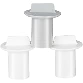HOTUBJOY 3.5" Standpipe Caps for Watkins Hot Spring Spas 36513 &amp; 31389 | 1 Gray &amp; 2 White break-resistant PP caps protect Watkins Hot Spring Salt, Smart/IQ &amp; Dosing setups from debris, dirt &amp; clogs