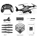 SGOTA RC Drone with Dual 720P HD 2mp Cameras Foldable FPV WiFi RC Quadcopter 2.4Ghz Remote Control Drone with Follow Me Mode (Dual Batteries)