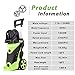 Homdox 3500 PSI Electric Pressure Washer 2.6 GPM Power Washer 1800W Electric Power Washer Cleaner with Hose Reel and 5 Nozzles (Green)