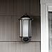 Traditional Smart Security Light, Textured Black Finish, Compatible with Alexa, 450lm A19 bulb included