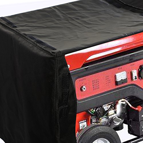 iiSPORT Waterproof Generator Cover - 600D Heavy Duty Polyester Generator Cover Small, Fits Generators Up to 26" L x 20" W x20 H, Black - Thumbnail 3