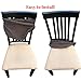 Waterproof Dining Chair Cover Protector - Pack of 2 - Perfect For Pets, Kids, Elderly, Restaurants, Party - Machine Washable, Elastic, Removable, Premium Quality, Clean the Mess Easily (Faded Brown)
