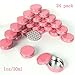 Sarira C Hot Pink 2oz Aluminum Tins Containers with Screw Top Round for Lip Balm,Cometic.Candles,Crafts,Cream Salves (Deep Pink or Light Pink is Random) 30 Pack