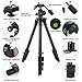Camera Tripod, Zecti Adjustable Lightweight DSLR Travel Tripod Stand for Video Canon Nikon Sony Samsung Olympus Panasonic Pentax