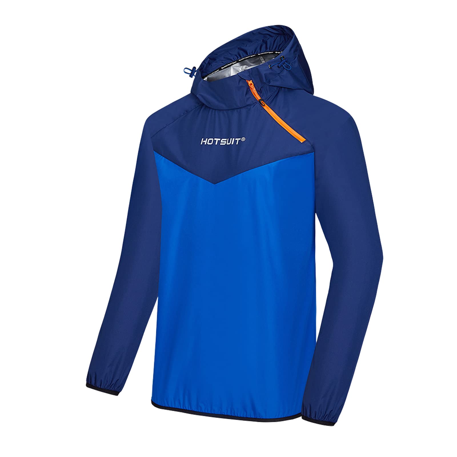 Photo 1 of HOTSUIT Sauna Jacket for Men Workout Weight Loss Sauna Shirts, Navy, L