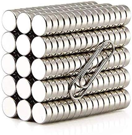 LTKJ 100PCS 8 x 3mm Small Round Magnets, Refrigerator Magnets, Office Magnets, Whiteboard Magnets