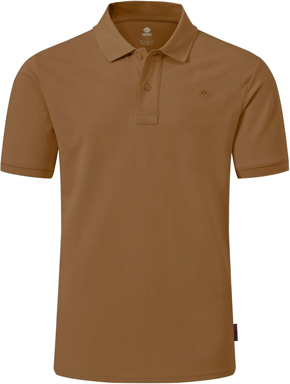 MoFiz Men's Golf Shirts Short Sleeve Shirts 100% Cotton Athletic Shirts Collared T-Shirt Comfortable Polo Shirts: Clothing