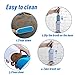 Peroom Pet Hair Remover for Furniture, Pet Dog Cat Pets Hair Remover Sold by, with Self-Cleaning Base Double-Sided Household Cleaning Pet Hair Removal Brushes for Clothes and Sofa, Blue