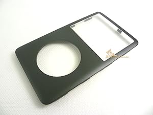 Black Color Front Faceplate Fascia Housing Case Cover with Screen Lens Repair Replacement for iPod 6th Gen Classic 80gb 120gb Thick and Thin Version 160gb