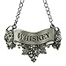 Embossed Pewter Liquor Bottle or Decanter Label Whiskey