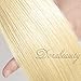 Dorabeauty Blonde Hair Bundles 4×4 Lace Closure with 3 Bundles #613 Platinum Blonde 100% Remy Human Hair (ST 14