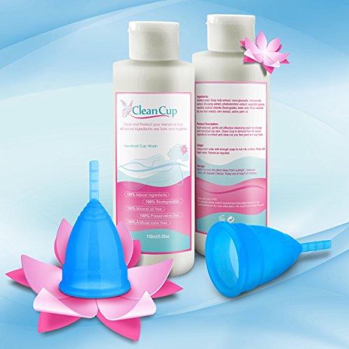 Menstrual Cup Wash Cleaner by Clean Cup (5.5 oz) All Natural, Plant