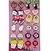 Big Size Generic Cute Lovely Cute Design Fashion Clip-on Earrings, Pack of 12 Pairs