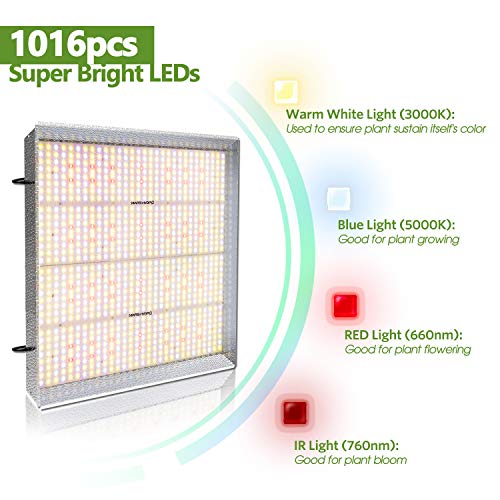 MARS HYDRO TS 3000W LED Grow Light for Indoor Plants Large Commercial Grow Lighting Full Spectrum Plant Growing Light IR Sunlike Led Grow Lamps for Hydroponic Greenhouse Veg Bloom 4x4 5x5 ft Dimmable
