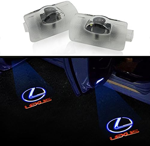 KAHANE 2PCS LED Car Door Logo Projector Lights Universal Ghost Shadow Laser Emblem Welcome Lamp for LEXUS Series ES GS300 GS350 GS400 GS430 GS450h GX HS IS LS LX570 RC RX SC (Colorful)