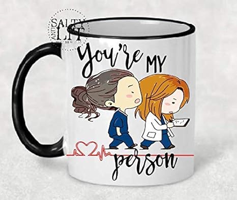 Amazon Com You Re My Person Mug Greys Anatomy Mug You Are My Person Mug Greys Anatomy Gifts Greys Anatomy Quote Youre My Person Mug Kitchen Dining