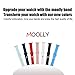 MOOLLY for Watch Band 42mm 44mm, Soft Silicone Watch Strap Replacement Sport Band Compatible with Watch Band Series 5 Series 4 Series 3 Series 2 Series 1 Sport & Edition (42mm 44mm S/M, Pollen Yellow)