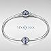 NINAQUEEN I Love You to the Moon and Back Blue Charms for Women Silver Heart