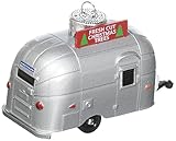 Greenlight 29915 Hobby Exclusive Silver Edition Airstream 16' Bambi Holiday Ornament 1:64 Scale with Ornament Hook