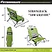 STRONGBACK Low Gravity Beach Chair with Lumbar Support, Black