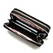 Hoxis Multi-purpose Generous Faux Leather Purse Organizer Double Zip Around Large Wallet with Wristlet