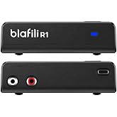 R1 Bluetooth Receiver for Home Stereo, RCA Out &amp; USB-C Power/Audio Input | No-Beep Pairing, aptX Adaptive/HD, for Amps &amp; Powered Speakers, Always-On USB Power, Upgrade Older Stereo Systems