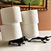 Dog Dachshund Cast Iron Animal Paper Towel Holder Bath Tissue Toilet Roll Jewelry Organizer Free-Standing Bronze Rustic Decor 12-inch