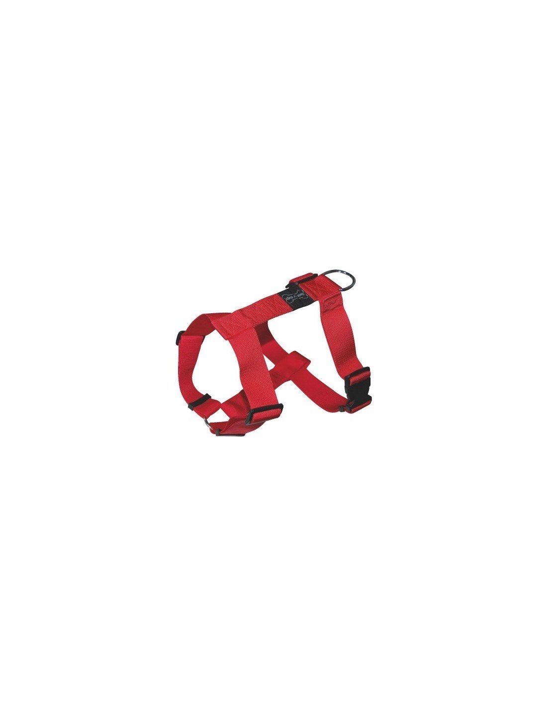 Wouapy Basic Line Harness for Dog, 15 mm Width/Thorax of 43/65 cm, Red Harness โ image 1