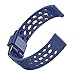 for Polar Vantage M Band, Lamshaw Silicone Replacement Wristbands Sport Strap with Metal Buckle for Polar Vantage M Smartwatch (Blue)