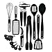 KitchenAid KC448BXOBA 17-Piece Tools and Gadget Set, Black primary