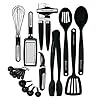 KitchenAid Kit d’outils et de gadgets Noir 17 pièces