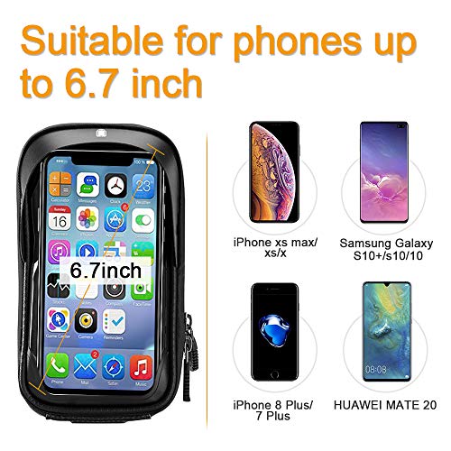 Bike Bicycle Phone Mount Bags Waterproof Front Frame Top Tube