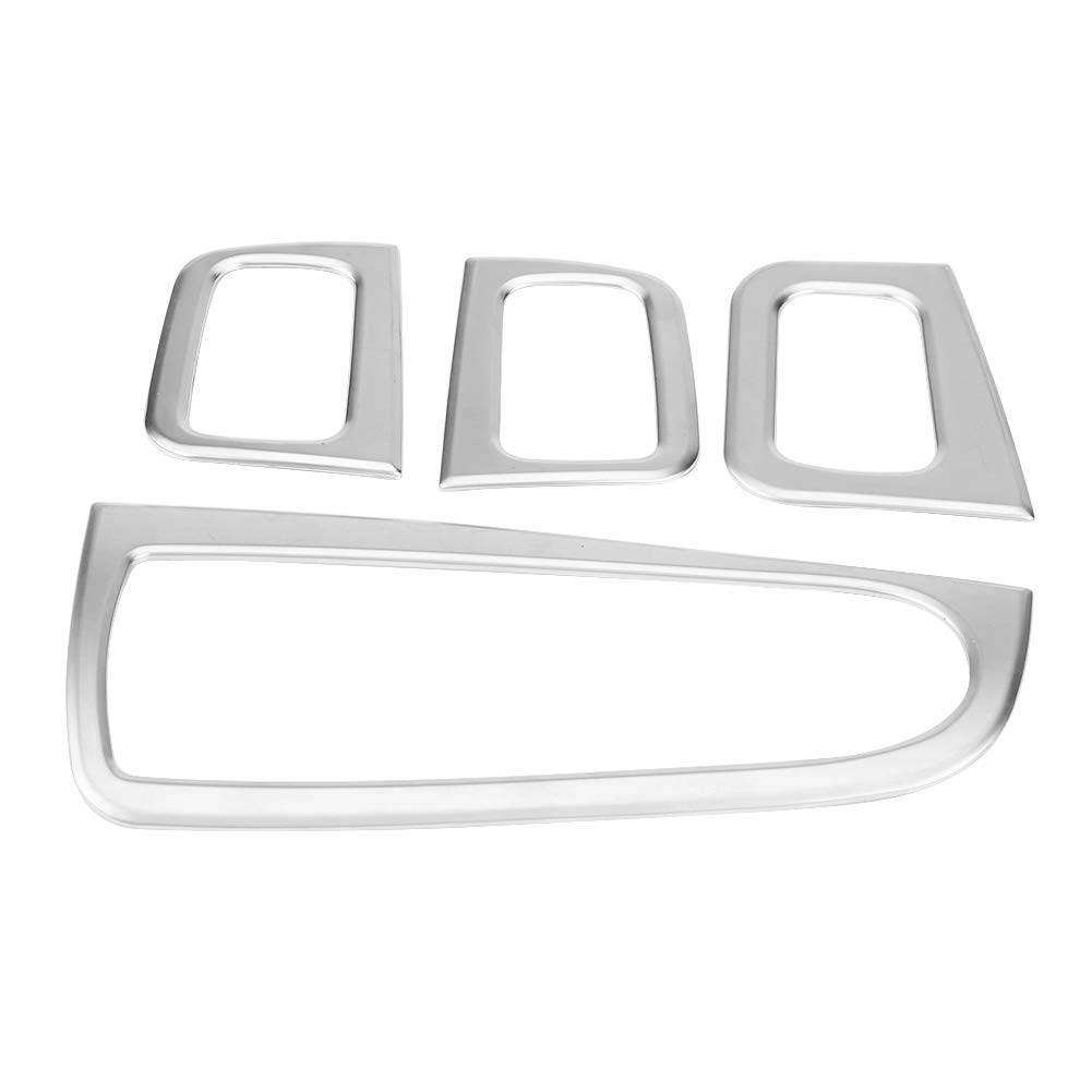 Car Window Lifting Button Decoration Frame, ABS Chrome Car Window Lift Button Switch Cover Trim Decoration Frame for C Class W205 GLC Class X253 2015-2018 decorations