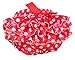 Haian ABDL PVC & Satin Ruffle Rhumba Pull on Plastic Pants (Medium, Red)