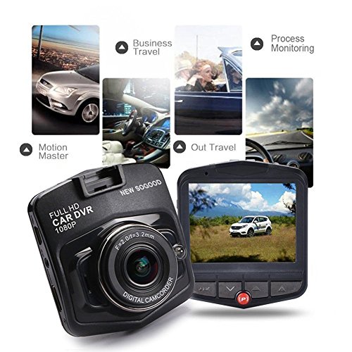 THINK SOGOOD 2.4 Inch HD 1080P Car DVR, 170° Wide Angle Lens Car Video Camera with Motion Detection, G-Sensor and Parking Monitor(Include 8G Micro SD Card)
