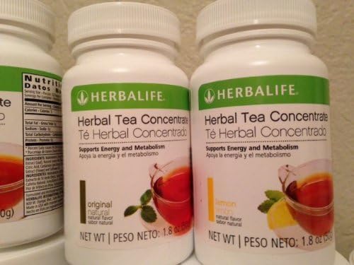 Two (2) Herbalife Herbal Concentrate Tea Lemon 1.8oz - (Save Now with This Pack of 2)