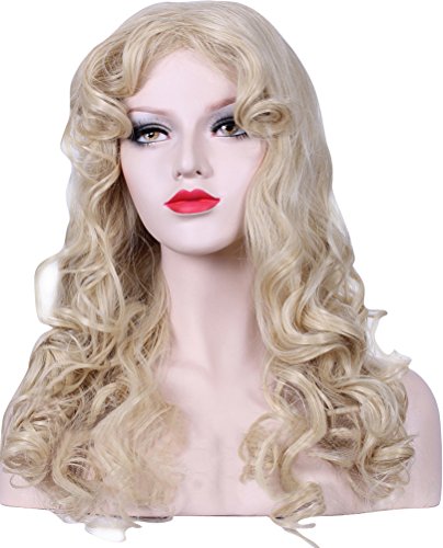 Sleeping Beauty Wig for Women, Adult Princess Cosplay Wigs Curly Halloween Christmas Fancy Ball