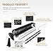 Auxbeam 52 Inch 300W LED Light Bar - Off-Road Driving Lights Spot Flood Combo Led Work Light 5D Lens with Wiring Harness for Car Jeep Truck Pickup SUV UTV - Perfect for Extreme Outdoor Enthusiasts!