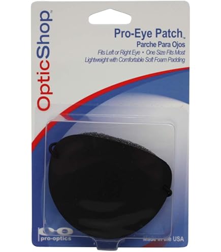 Amazon.com: Vinyl Eye Patch with Elastic Band Black Large Semi