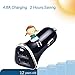 Karakao Car Charger 4.8A 24W Dual USB Port For iPhone 6, iPhone 6s, Samsung Galaxy s5 And More