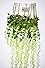 12 Pack 1 Piece 3.6 Feet Artificial Fake Wisteria Vine Ratta Hanging Garland Silk Flowers String Home Party Wedding Decor (Green)
