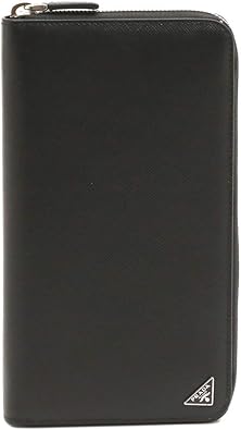 Amazon プラダ 長財布 メンズ Prada パスポート収納可 ペンシル付 2ml1 Qhh F0002 Saffiano Triangle ブラック 並行輸入品 Prada プラダ 財布