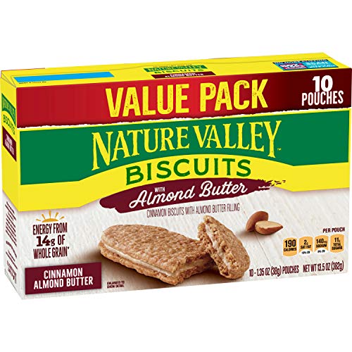 NATURE VALLEY BISCUIT SANDWICHES, CINNAMON ALMOND BUTTER, 10...