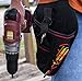 Drill Holster by Bastex - Heavy Duty Belt Worn Right Handed Holder, Fits Most T Handle Drills - Black and Red