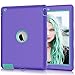 Hocase for iPad 2/3/4 Case 2011-2012 Models, Rugged Shockproof Soft Silicone Rubber+Hard Plastic Hybrid Dual Layer Slim Protective Case for iPad 2nd/3rd/4th Generation (9.7