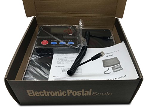 Cafolo Electronic Postal Parcel Scale LED Screen Heavy Duty Digital Weight Scale, UPS USPS Post Office Scale, Baggage Luggage Scale, Batteries Included 110lbs/1oz (50kg/10g)