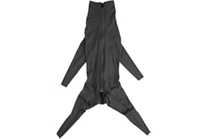 Breathable Elastic Dog Jumpsuit, Prevent Shedding Pet Clothes, Full Coverage Sport Shirt(L) for Post Operative Dogs